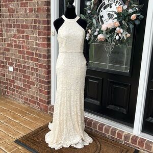 💛B. Darlin Gold Glitter Lace Dress💛